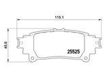 MAGNETI MARELLI Bremsbelagsatz, Scheibenbremse 363700483132 für LEXUS SATURN