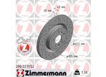 ZIMMERMANN Bremsscheibe SPORT COAT Z 290227152 Hinterachse Gelocht 325mm 20mm für JAGUAR (CHERY) LAND ROVER