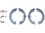 TEXTAR Bremsbackensatz, Feststellbremse 91057800 für Mercedes Chrysler LANCIA Fiat