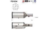 AS Ruß-/Partikelfilter, Abgasanlage Abganlage fd1034 für Peugeot