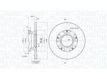 MAGNETI MARELLI Bremsscheibe 360406189100 Gelocht 308mm 16mm für Ford