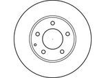 TRW Bremsscheibe df4012 274mm 28mm für MAZDA EUNOS