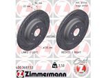 ZIMMERMANN Bremsscheibe 400368753 Hinterachse Geschlitzt 330mm 22mm für Mercedes