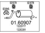 MTS Endschalldämpfer 0160907 für Opel