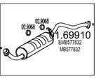 MTS Endschalldämpfer 0169910 für MITSUBISHI