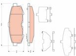 TRW Bremsbelagsatz, Scheibenbremse gdb3406 für MAZDA
