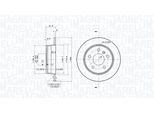 MAGNETI MARELLI Bremsscheibe 360406007801 voll 258mm 8mm für Mercedes