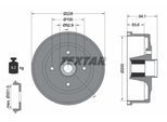 TEXTAR Bremstrommel 94041100 für Opel Vaughall