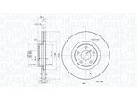 MAGNETI MARELLI Bremsscheibe 360406219901 belüftet 316mm 28mm für Ford LINCOLN (CHANGAN)