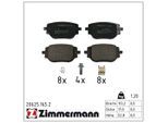 ZIMMERMANN Bremsbelagsatz, Scheibenbremse 206251652 Hinterachse für Fiat Citroën/Peugeot