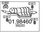 MTS Endschalldämpfer 0198460 für Opel