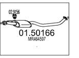 MTS Mittelschalldämpfer 0150166 für MITSUBISHI