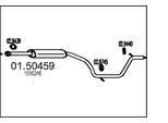MTS Mittelschalldämpfer 0150459 für Ford