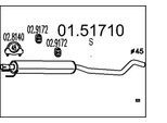 MTS Mittelschalldämpfer 0151710