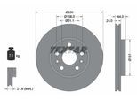 TEXTAR Bremsscheibe PRO 92196803 280mm 24mm für RENAULT