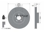 TEXTAR Bremsscheibe 92224605 Gelocht 344mm 32mm für Mercedes