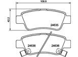 DON Bremsbelagsatz, Scheibenbremse pcp1161 für HONDA