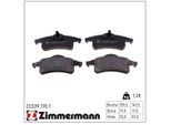 ZIMMERMANN Bremsbelagsatz, Scheibenbremse 233391701 Hinterachse für JEEP