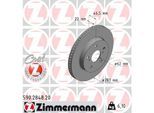ZIMMERMANN Bremsscheibe 590284820 Vorderachse innenbelüftet 283mm 22mm für TOYOTA