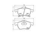MAGNETI MARELLI Bremsbelagsatz, Scheibenbremse 363700459048 für Opel SAAB Vaughall SATURN GM