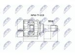 NTY Gelenksatz, Antriebswelle npwty019 Vorderachse für TOYOTA