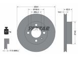 TEXTAR Bremsscheibe 92128503 241mm 19mm für HYUNDAI