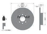 TEXTAR Bremsscheibe 92164603 257mm 12mm für Opel Fiat Vaughall