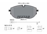 TEXTAR Bremsbelagsatz, Scheibenbremse 2627001 für VW
