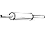 BOSAL Mittelschalldämpfer 233373 für VW