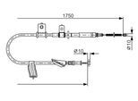 BOSCH Seilzug, Feststellbremse 1987482352 für Subaru