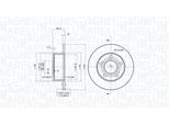 MAGNETI MARELLI Bremsscheibe 360406012601 245mm 10mm für VAG VW Audi (FAW)