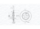 MAGNETI MARELLI Bremsscheibe 360406032701 belüftet 260mm 22mm für Mercedes