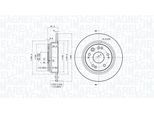 MAGNETI MARELLI Bremsscheibe 360406118201 282mm 9mm für HONDA