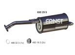 ERNST Endschalldämpfer 695299 für NISSAN