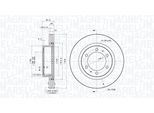 MAGNETI MARELLI Bremsscheibe 360406186001 belüftet 319mm 28mm für TOYOTA