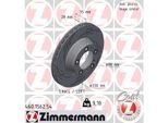 ZIMMERMANN Bremsscheibe 460156254 Hinterachse links Geschlitzt 330mm 28mm für Porsche