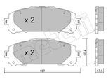 METELLI Bremsbelagsatz, Scheibenbremse 2213670 für Suzuki TOYOTA