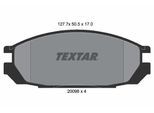 TEXTAR Bremsbelagsatz, Scheibenbremse 2009801 für NISSAN