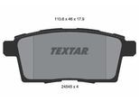 TEXTAR Bremsbelagsatz, Scheibenbremse 2454501 für MAZDA Ford MITSUBISHI LINCOLN