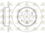 ROADHOUSE Bremsscheibe 6115700 Hinterachse voll 282mm 9mm für HONDA