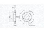 MAGNETI MARELLI Bremsscheibe 360406199401 belüftet 300mm 22mm für MITSUBISHI