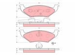 TRW Bremsbelagsatz, Scheibenbremse gdb4045 für PLYMOUTH Chrysler LINCOLN Ford