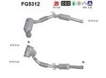 AS Ruß-/Partikelfilter, Abgasanlage fg5312 für Skoda Audi SEAT