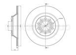 METELLI Bremsscheibe 230865c voll 302mm 12mm für Audi