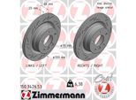 ZIMMERMANN Bremsscheibe 150342653 Hinterachse Geschlitzt 300mm 20mm für BMW (BRILLIANCE)
