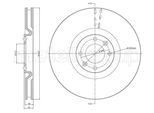 METELLI Bremsscheibe 231483c belüftet 340mm 30mm für Peugeot
