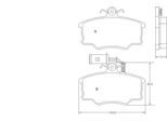 A.B.S. Bremsbelagsatz, Scheibenbremse 36631 für ALFAROME/Fiat/LANCI