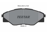 TEXTAR Bremsbelagsatz, Scheibenbremse 2524601 für TOYOTA