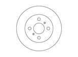 NK Bremsscheibe 204529 voll 226mm 11mm für TOYOTA