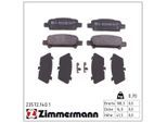 ZIMMERMANN Bremsbelagsatz, Scheibenbremse 235721401 Hinterachse für Subaru